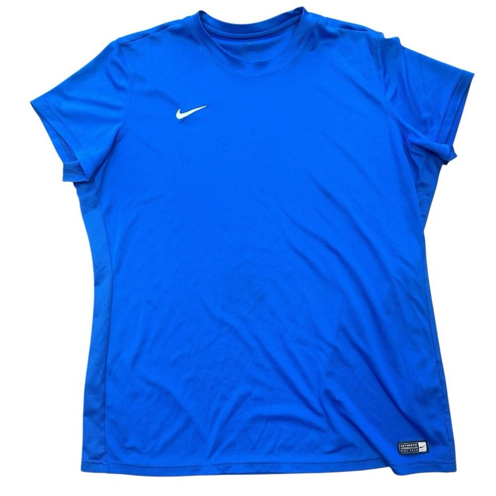 Nike Dri-Fit Men's Short Sleeve T-Shirt Blue Sz XXL - Picture 1 of 11